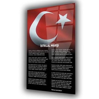 Turkse National Anthem Gehard Glasschilderij 