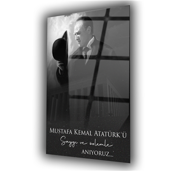 Dikey VatanTemalı Cam Tablo 178