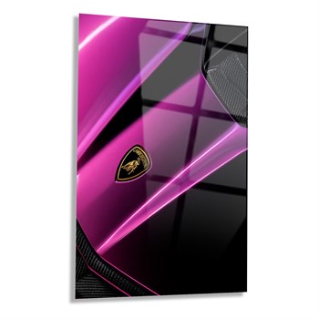 Mor Lamborghini Detay Cam Tablo