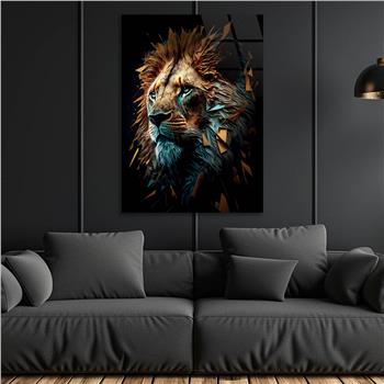 Vertical Tempered Glasss Wall Arts Natured-Themed223