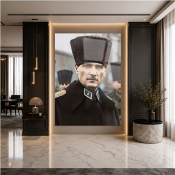 Dikey VatanTemalı Cam Tablo 203