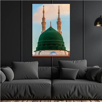 the Prophets Mosque Glass Wall Art