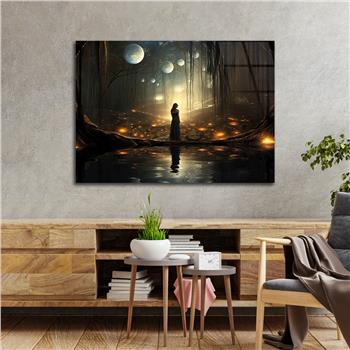 Horizontal Art-Themed Tempered Glass Wall Art 286
