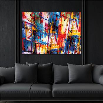 Horizontal Art-Themed Tempered Glass Wall Art 298