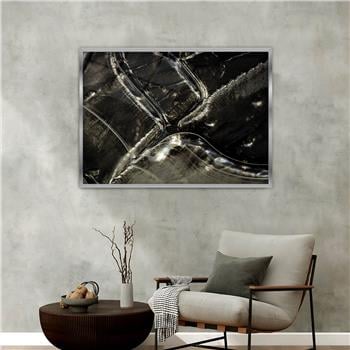 Aluminum-Framed Art-Themed Tempered Glass Wall Art 078