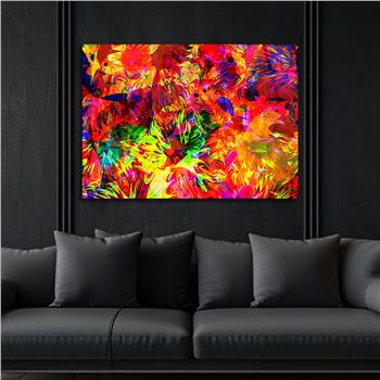 Kunst Thema auf bedrucktem Glas