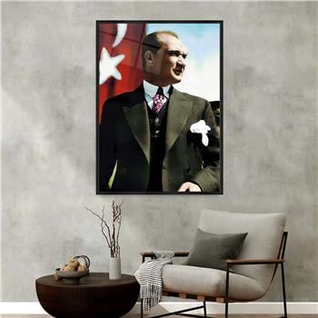 Alüminyum Çerçeveli Vatan Temalı Cam Tablo 094