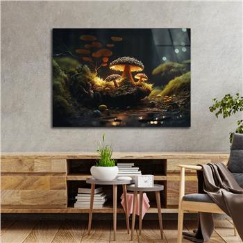 Horizontal Natured-Themed Tempered Glass Wall Art 323