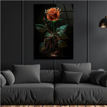 Dikey Doğa Temalı Cam Tablo137