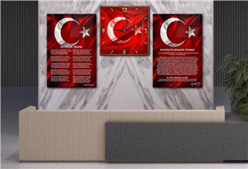 Vatan Temalı Saatli Set 044