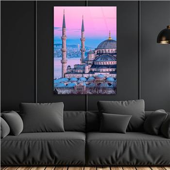 Dikey Dini Temalı Cam Tablo 261
