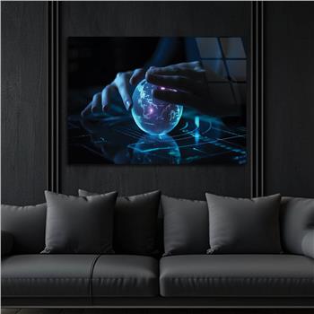 Horizontal Art-Themed Tempered Glass Wall Art 323