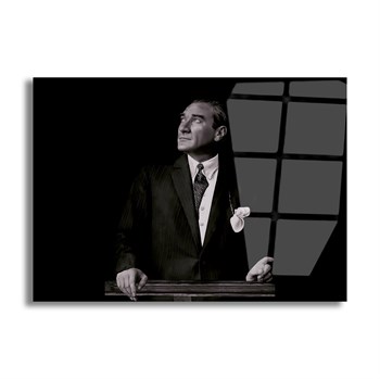MUSTAFA KEMAL ATATÜRK Tempered Glass Wall Art