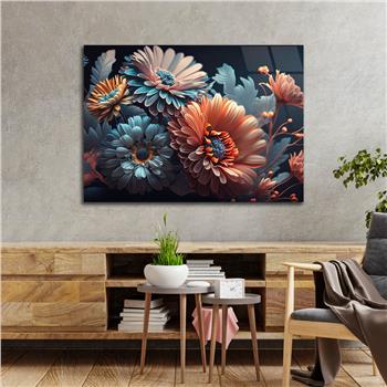 Horizontal Natured-Themed Tempered Glass Wall Art 292