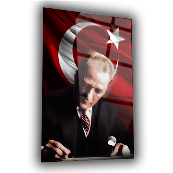 Dikey VatanTemalı Cam Tablo 149