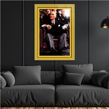 MUSTAFA KEMAL ATATÜRK Tempered Glasss Wall Art 
