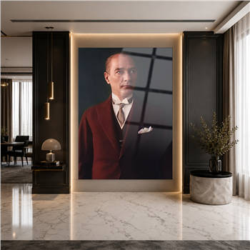 Dikey VatanTemalı Cam Tablo 196