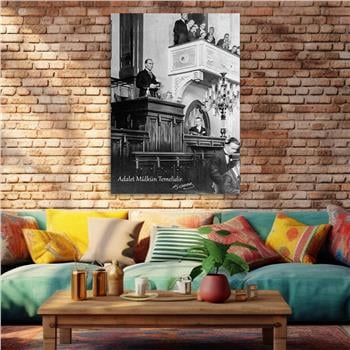 Dikey VatanTemalı Cam Tablo 289