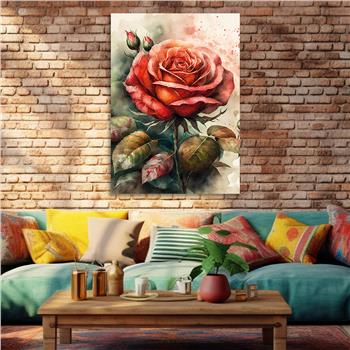Vertical Tempered Glasss Wall Arts Natured-Themed135