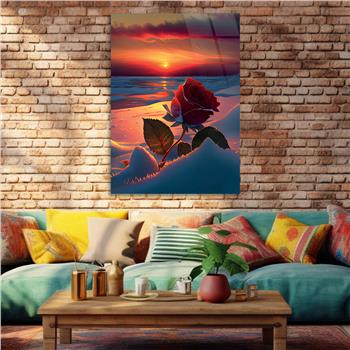 Vertical Tempered Glasss Wall Arts Natured-Themed221