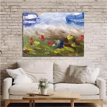Horizontal Natured-Themed Tempered Glass Wall Art 301