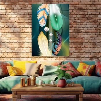 Vertical Tempered Glasss Wall Arts Art-Themed256