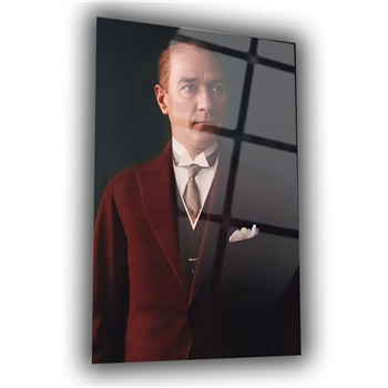 Dikey VatanTemalı Cam Tablo 196