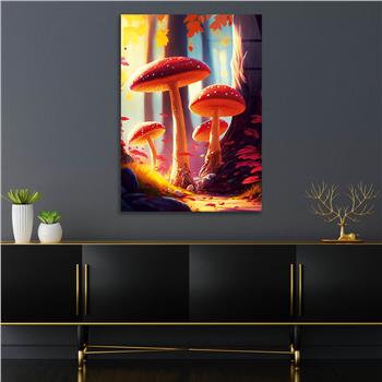 Vertical Tempered Glasss Wall Arts Natured-Themed152