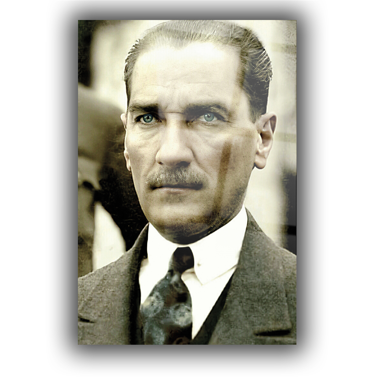 MUSTAFA KEMAL ATATÜRK GÖRSELLİ CAM TABLO