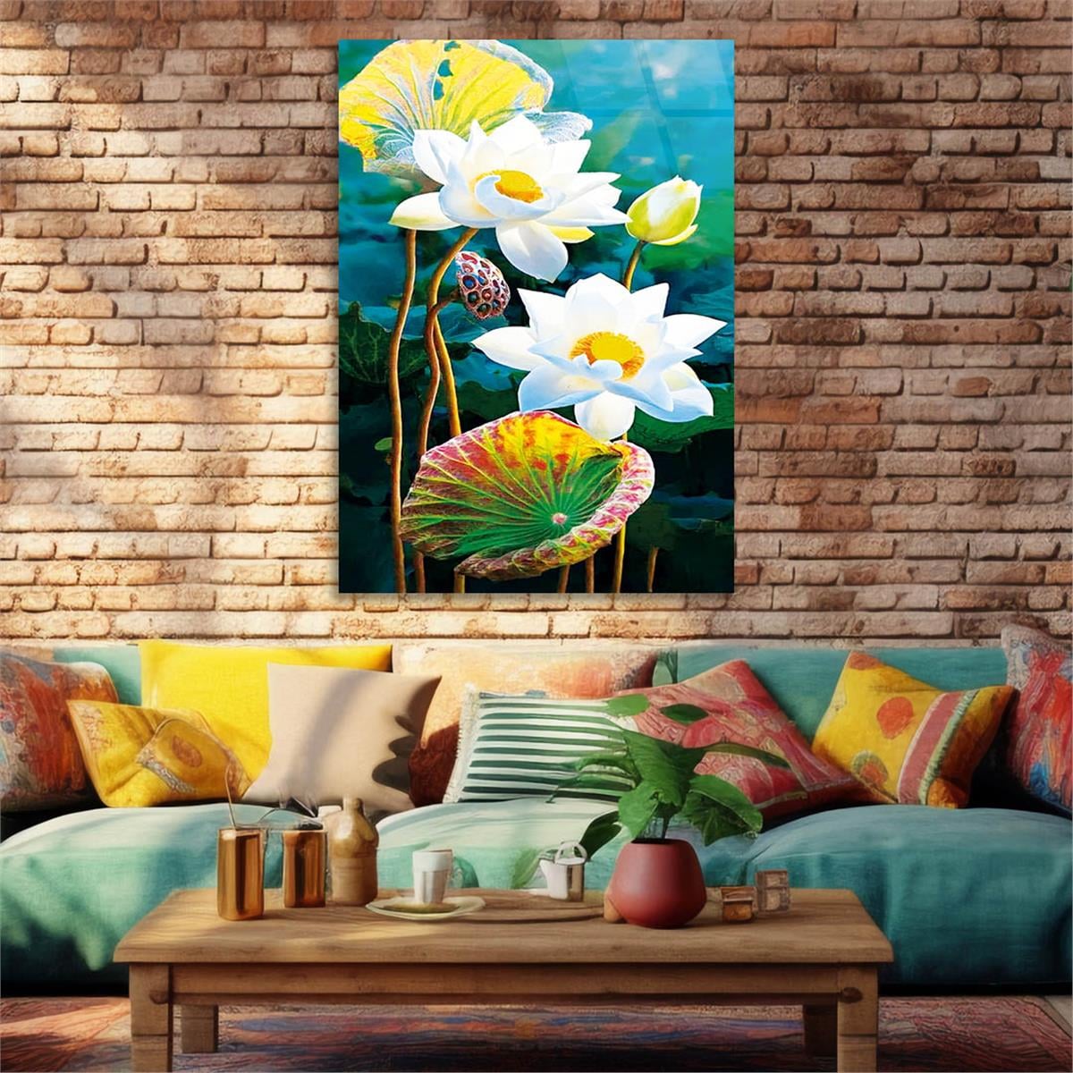 Tempered Glasss Wall Arts Art-Themed