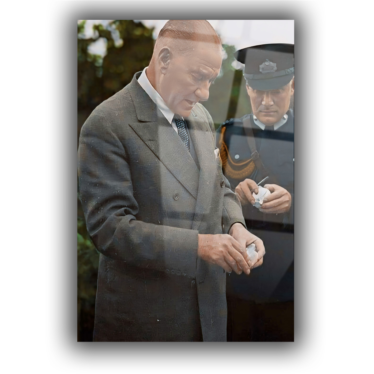 Dikey VatanTemalı Cam Tablo 141