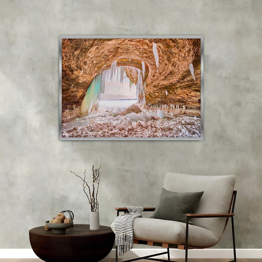 Aluminum-Framed Natured-Themed Tempered Glass Wall Art 177