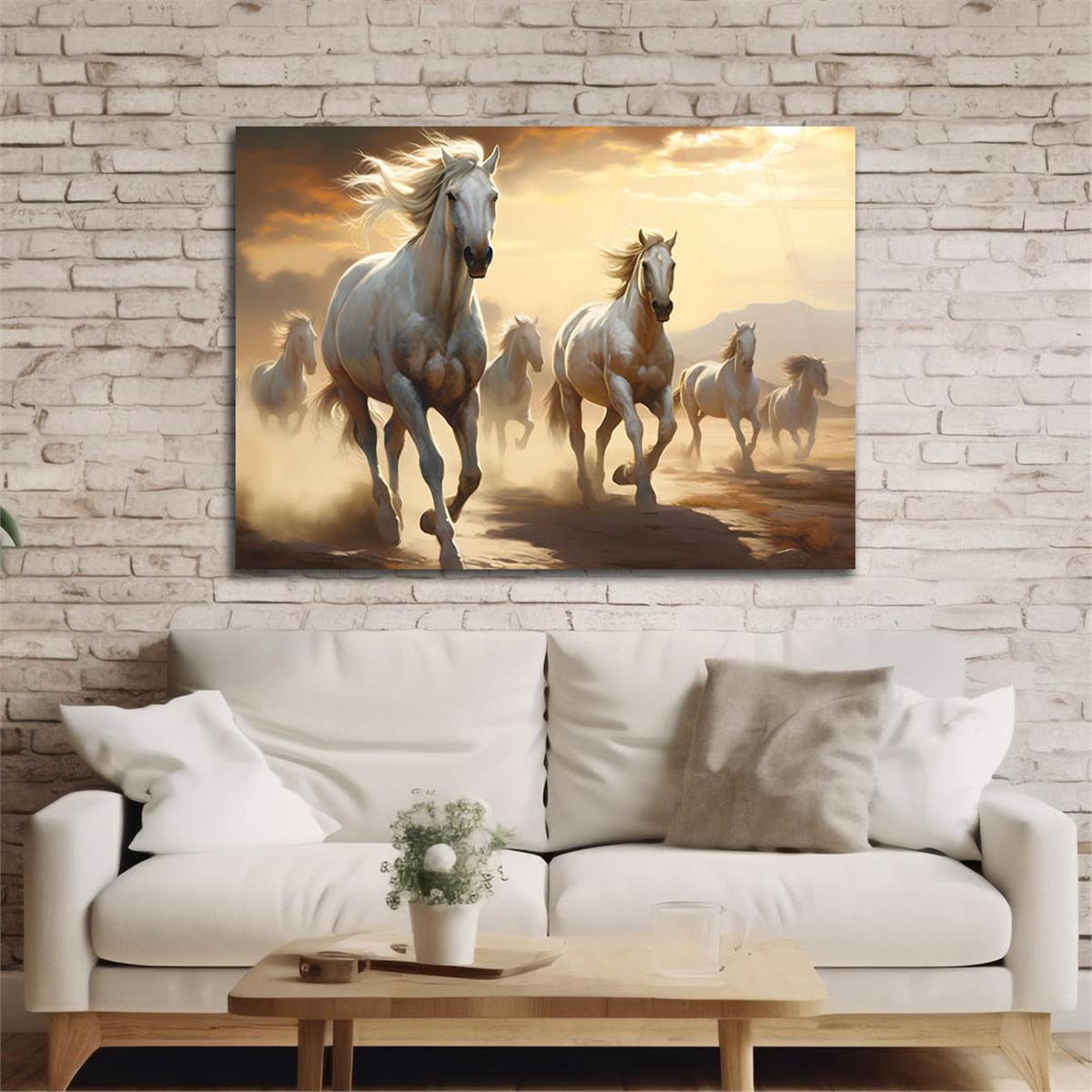 Horizontal Natured-Themed Tempered Glass Wall Art 329