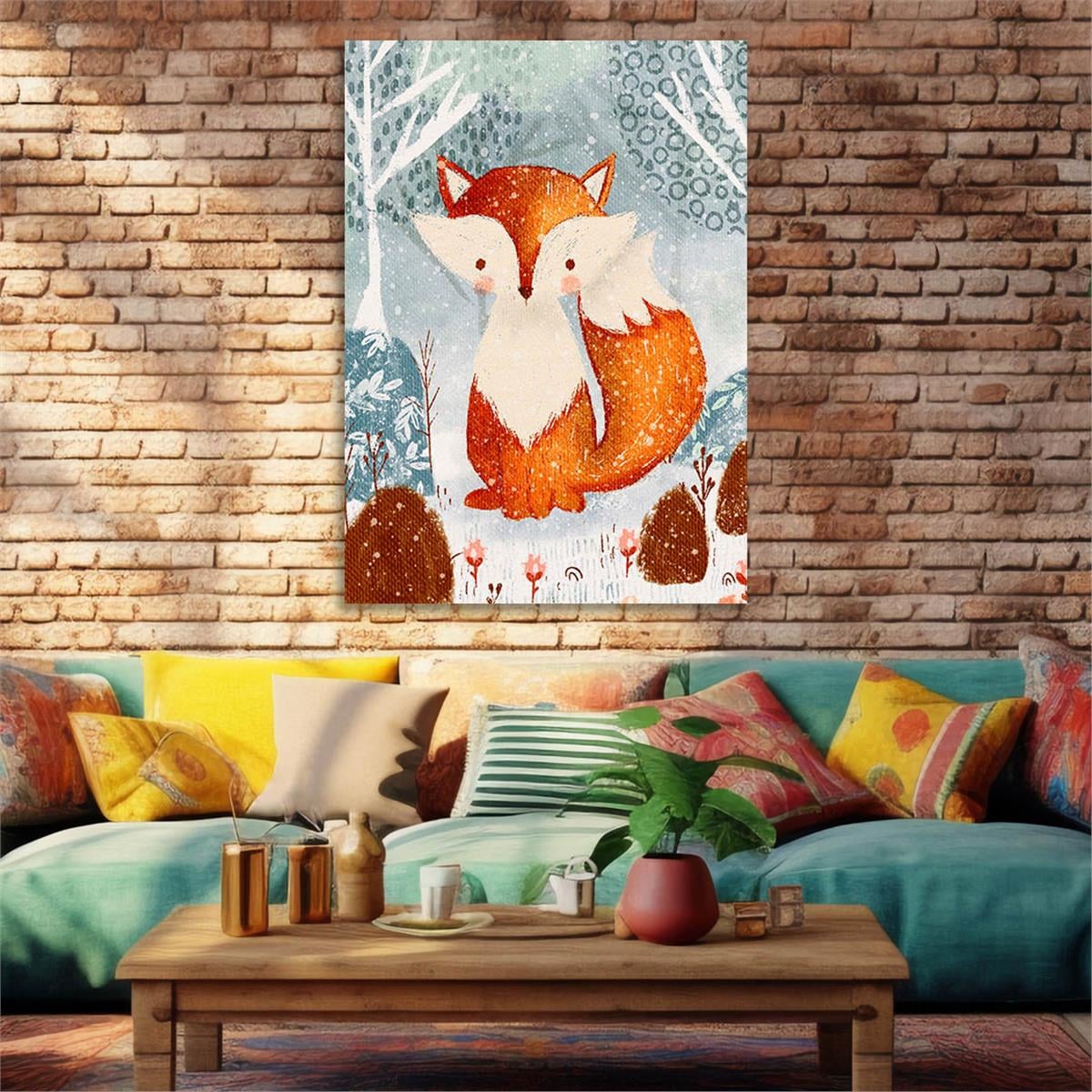 Dikey Sanat Temalı Cam Tablo 474