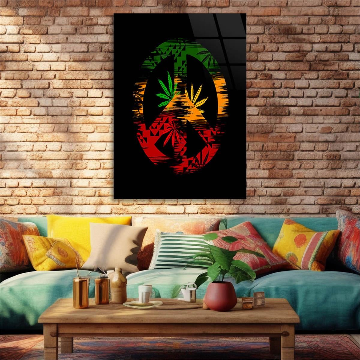 Tempered Glasss Wall Arts Art-Themed