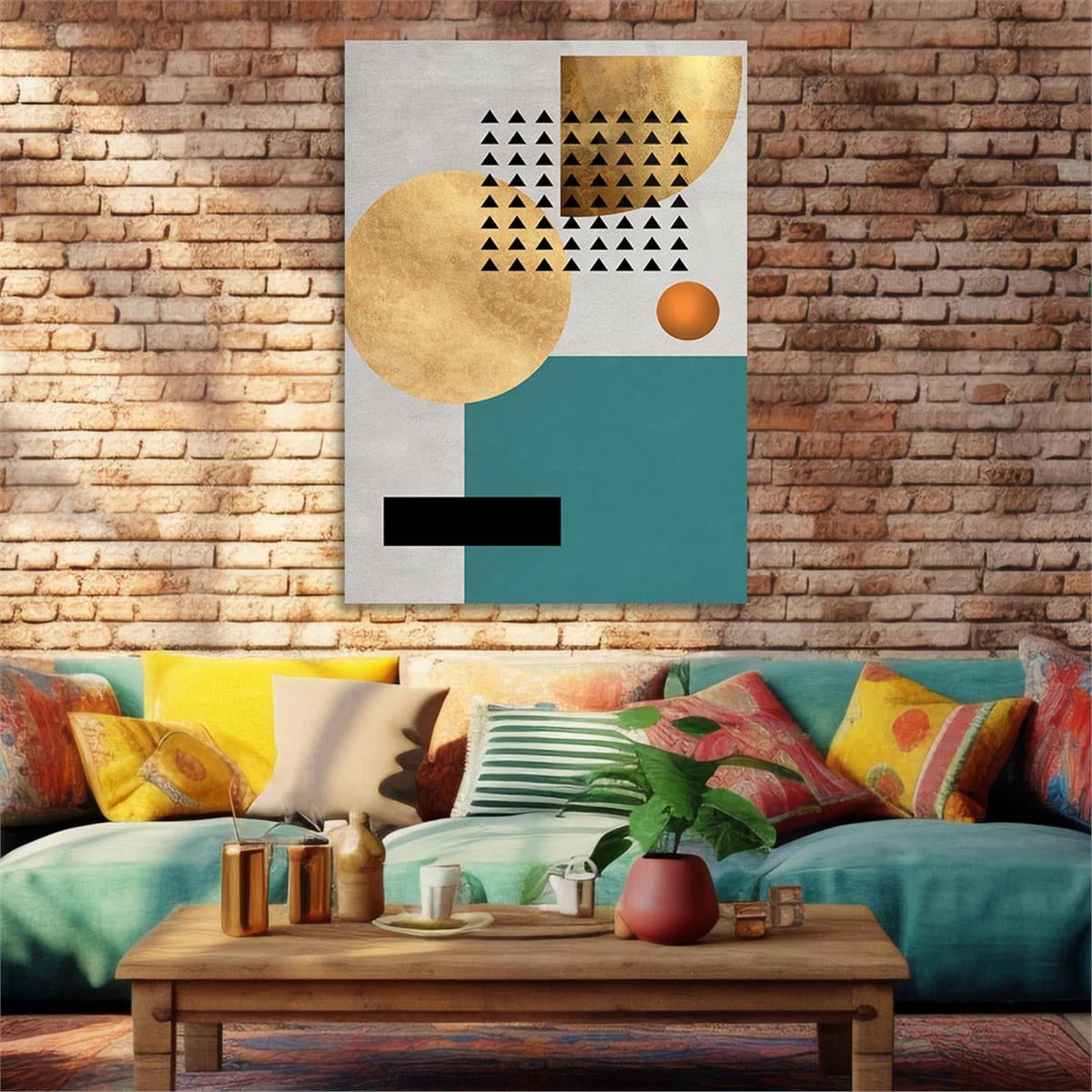 Kunst Thema auf bedrucktem Glas