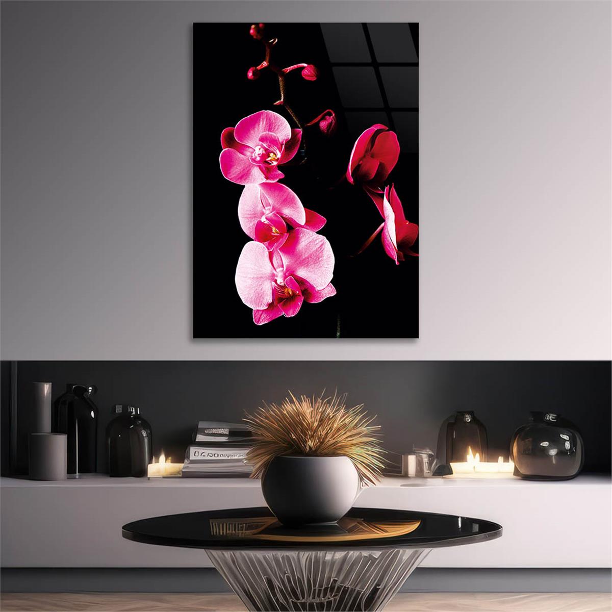 Vertical Tempered Glasss Wall Arts Natured-Themed144