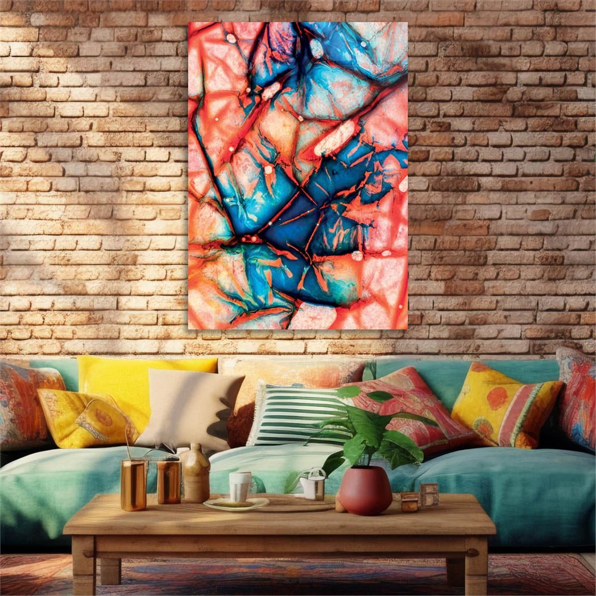Vertical Tempered Glasss Wall Arts Art-Themed274