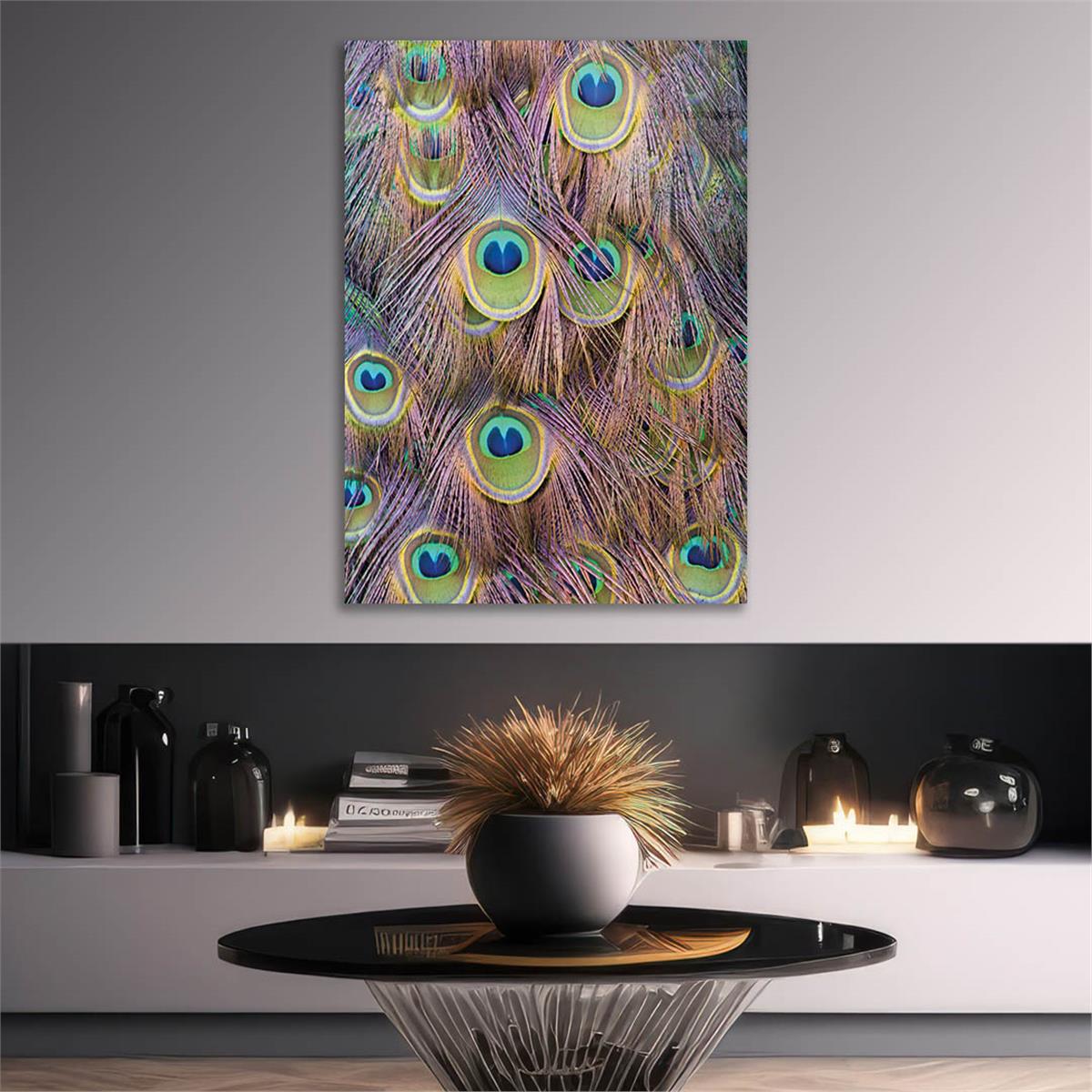 Vertical Tempered Glasss Wall Arts Natured-Themed166