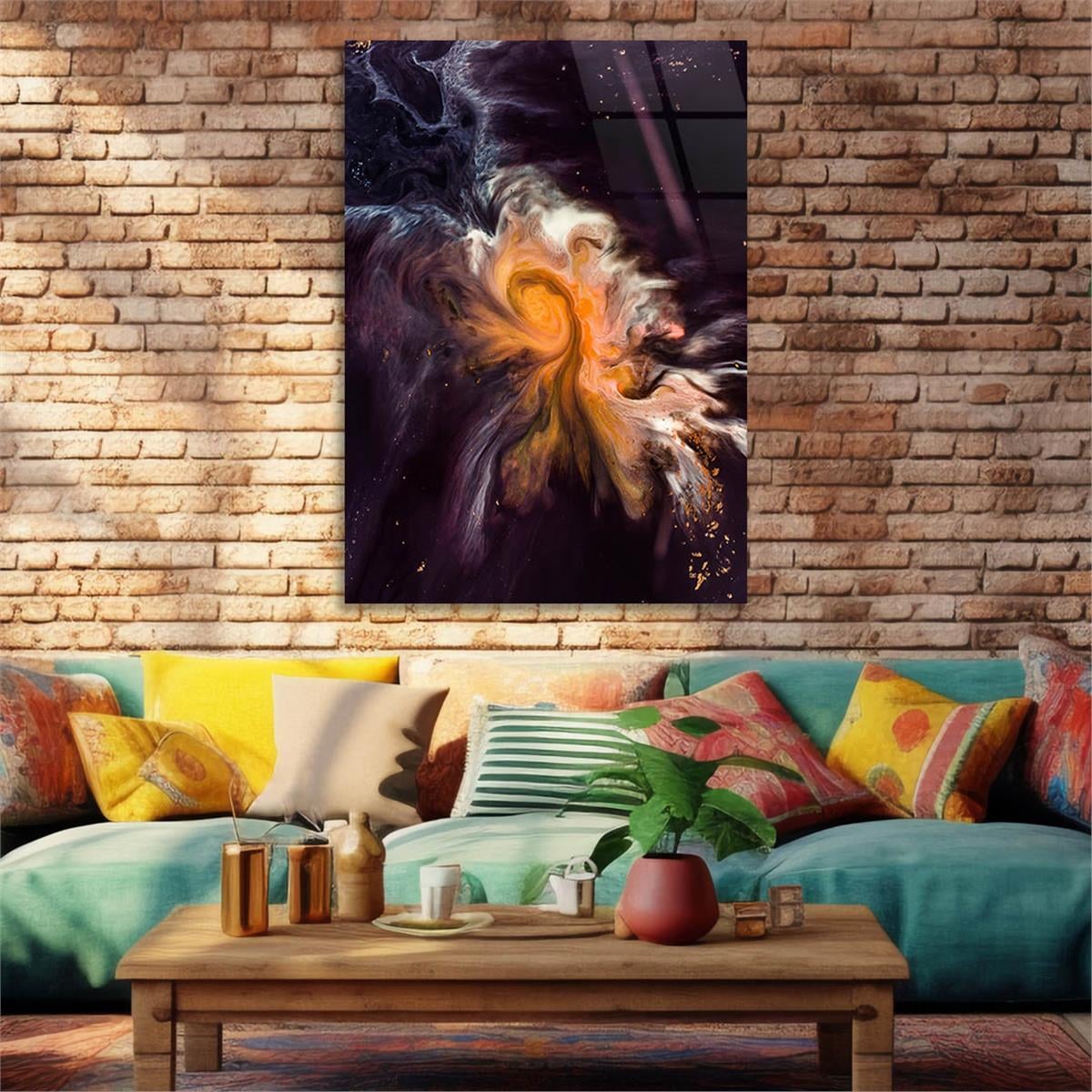 Tempered Glasss Wall Arts Art-Themed