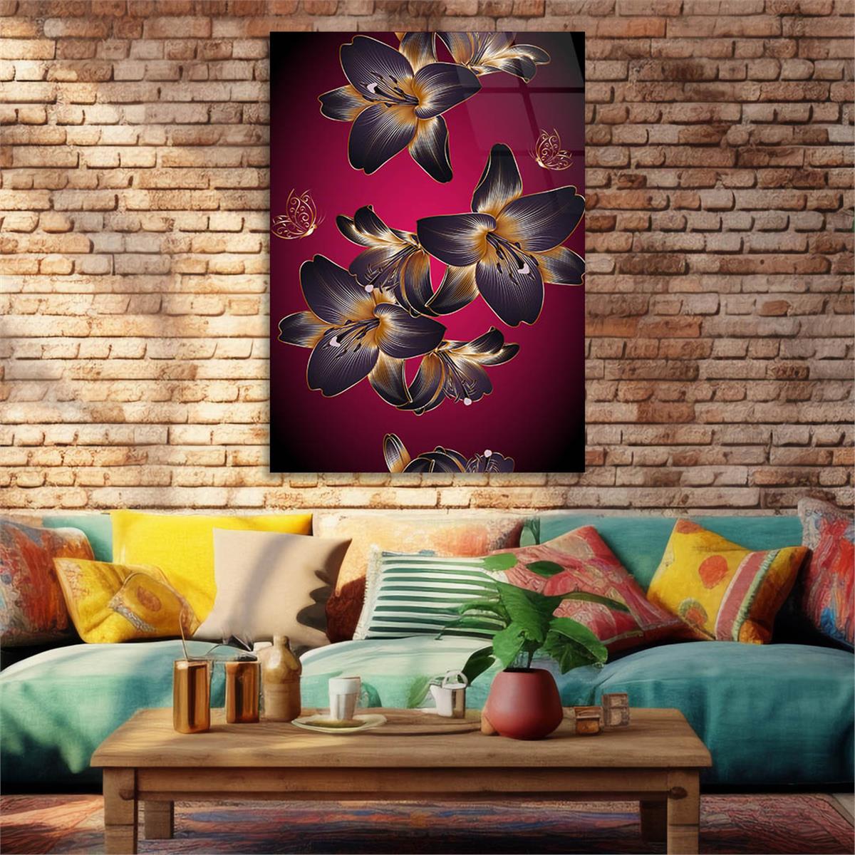 Tempered Glasss Wall Arts Art-Themed