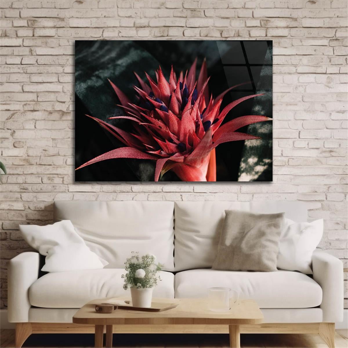 Horizontal Natured-Themed Tempered Glass Wall Art 322