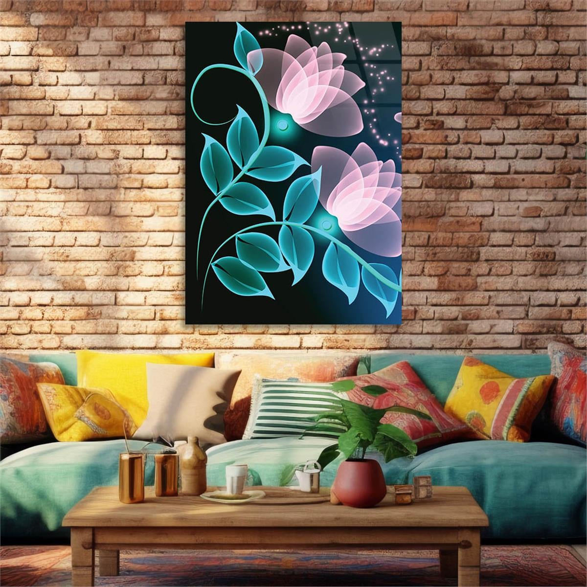 Tempered Glasss Wall Arts Art-Themed