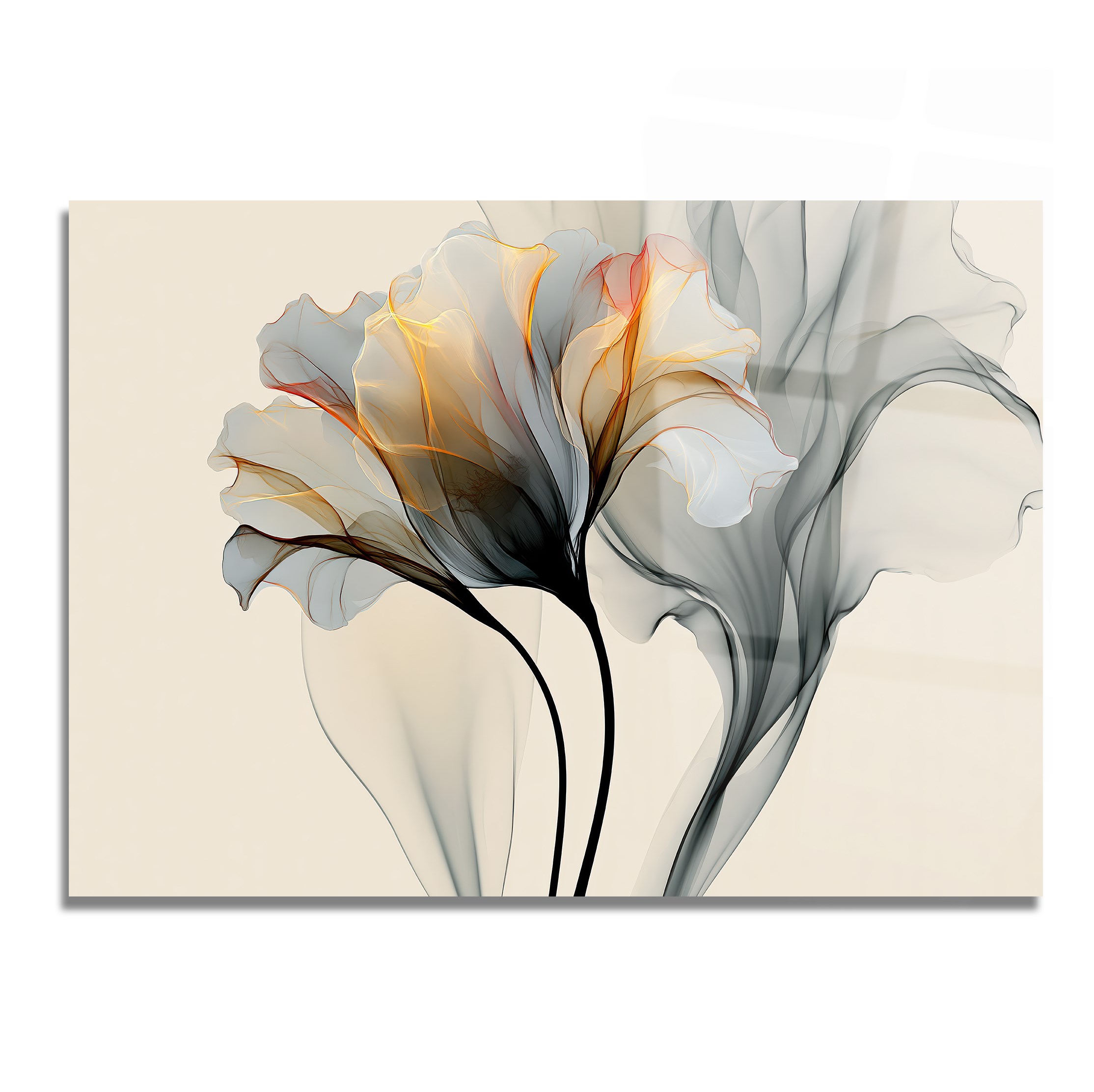 Horizontal Art-Themed Tempered Glass Wall Art 571