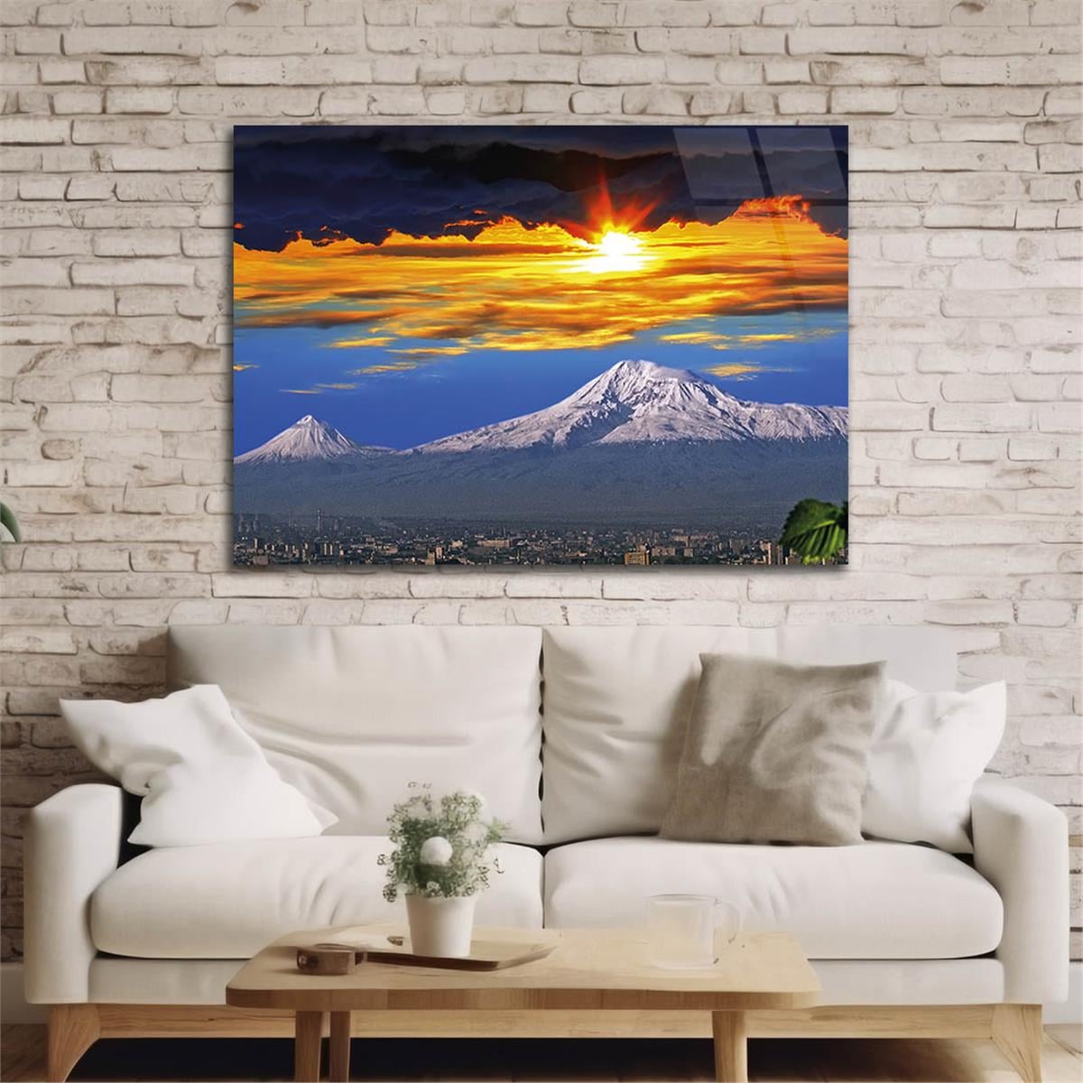 Tempered Glasss Wall Arts Natured-Themed