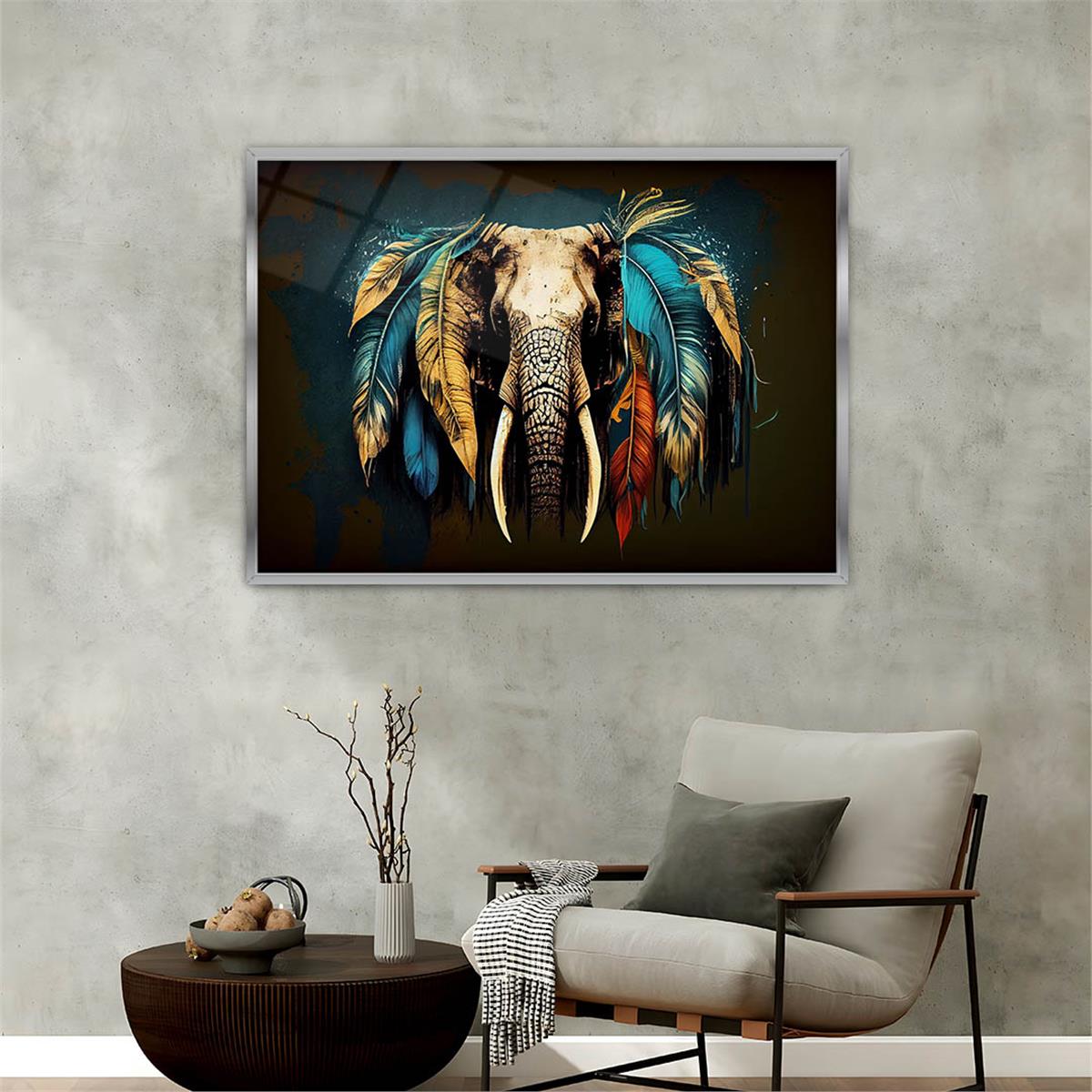 Aluminum-Framed Natured-Themed Tempered Glass Wall Art 182