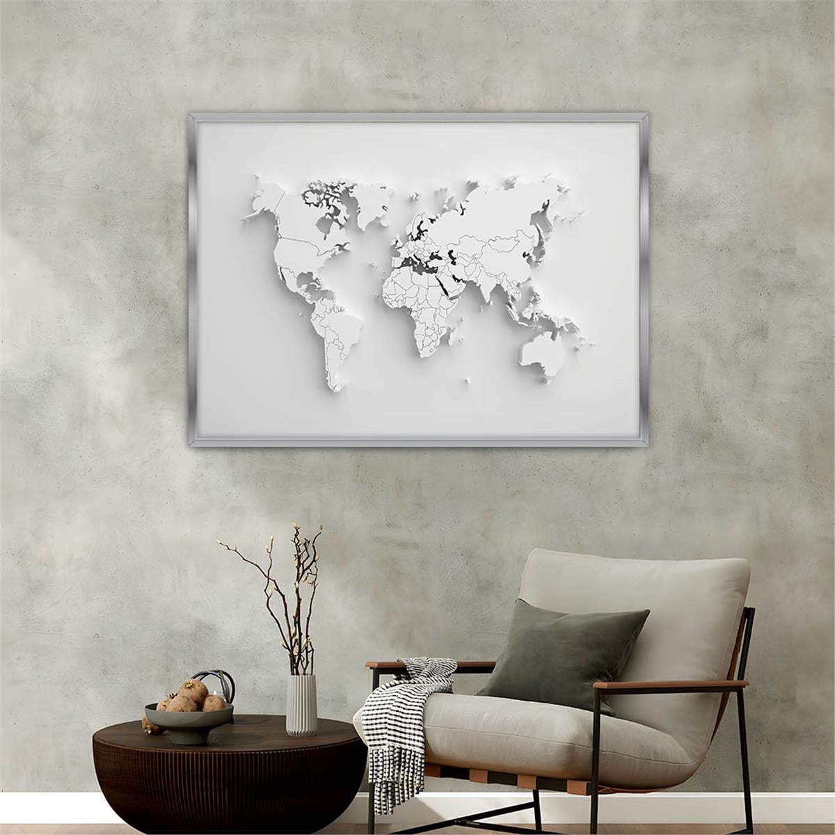 Aluminum-Framed Art-Themed Tempered Glass Wall Art 082