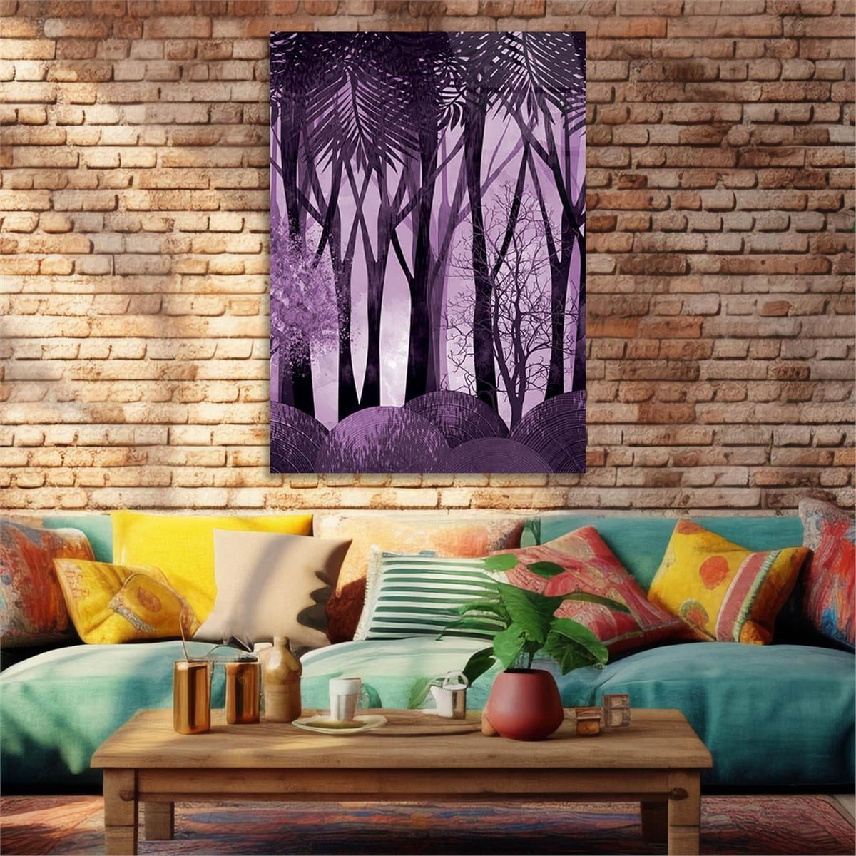 Vertical Tempered Glasss Wall Arts Art-Themed271