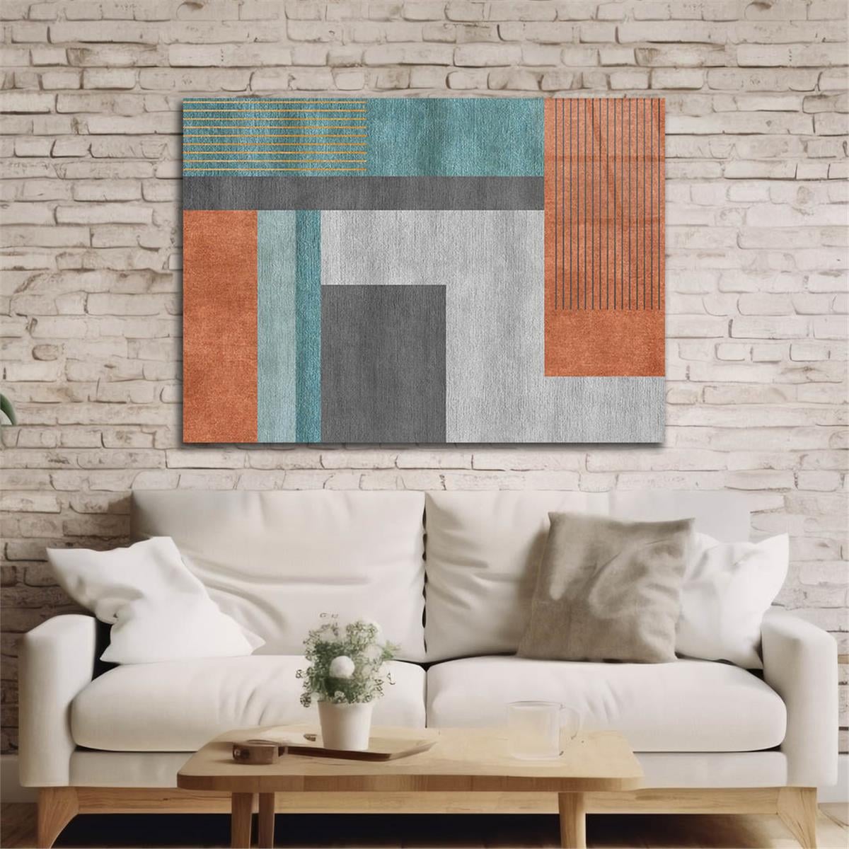 Horizontal Art-Themed Tempered Glass Wall Art 243