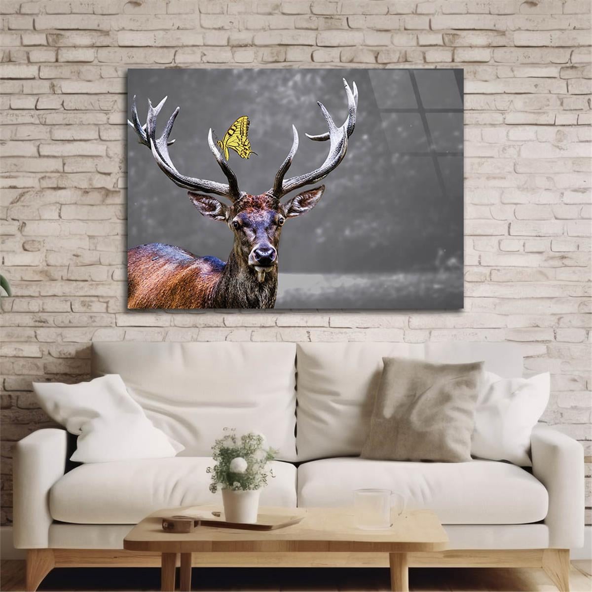Horizontal Natured-Themed Tempered Glass Wall Art 299